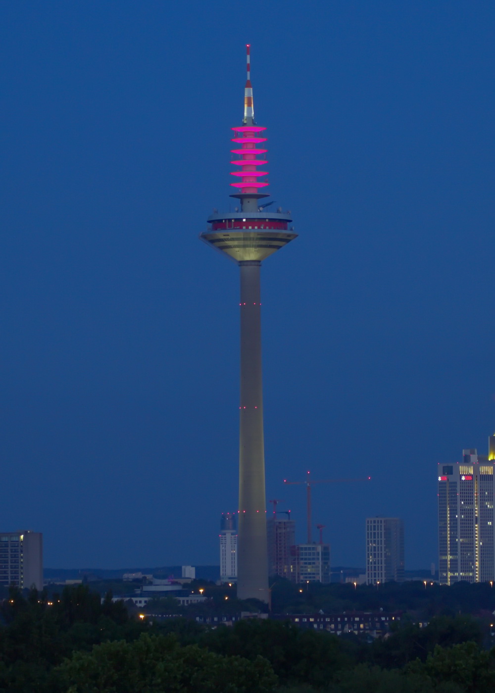 Europaturm in Frankfurt am Main optionale Farben